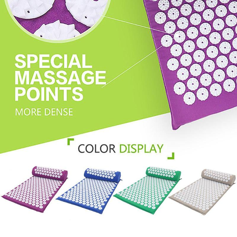 Acupressure Yoga Mat & Massage Cushion Set